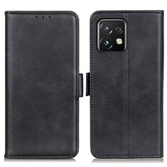 Leather Case Stands Flip Cover Holder M15L for Motorola Moto Edge 40 Pro 5G Black