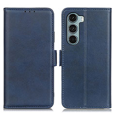 Leather Case Stands Flip Cover Holder M15L for Motorola Moto Edge S30 5G Blue