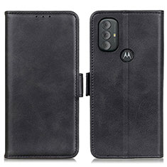 Leather Case Stands Flip Cover Holder M15L for Motorola Moto G Play (2023) Black