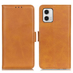 Leather Case Stands Flip Cover Holder M15L for Motorola Moto G73 5G Red