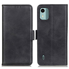 Leather Case Stands Flip Cover Holder M15L for Nokia C12 Plus Black