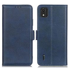 Leather Case Stands Flip Cover Holder M15L for Nokia C2 2nd Edition Blue