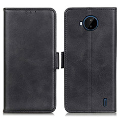 Leather Case Stands Flip Cover Holder M15L for Nokia C20 Plus Black