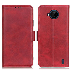 Leather Case Stands Flip Cover Holder M15L for Nokia C20 Plus Red