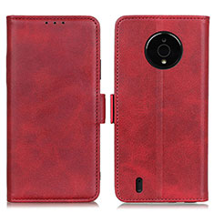 Leather Case Stands Flip Cover Holder M15L for Nokia C200 Red