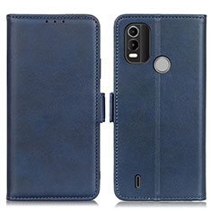 Leather Case Stands Flip Cover Holder M15L for Nokia C21 Plus Blue