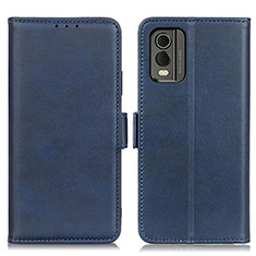 Leather Case Stands Flip Cover Holder M15L for Nokia C210 Blue