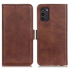 Leather Case Stands Flip Cover Holder M15L for Nokia G100 Brown