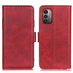 Leather Case Stands Flip Cover Holder M15L for Nokia G11 Red