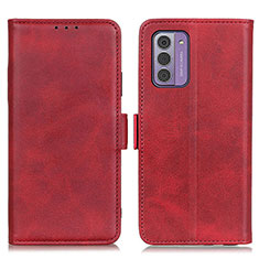 Leather Case Stands Flip Cover Holder M15L for Nokia G310 5G Red