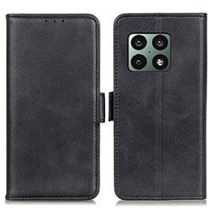 Leather Case Stands Flip Cover Holder M15L for OnePlus 10 Pro 5G Black