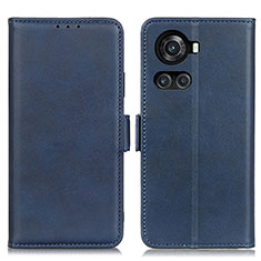 Leather Case Stands Flip Cover Holder M15L for OnePlus 10R 5G Blue