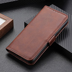 Leather Case Stands Flip Cover Holder M15L for OnePlus 9 5G Brown