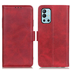 Leather Case Stands Flip Cover Holder M15L for OnePlus 9R 5G Red