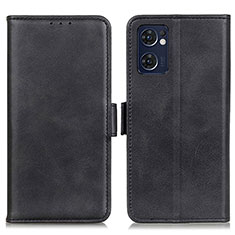 Leather Case Stands Flip Cover Holder M15L for OnePlus Nord CE 2 5G Black