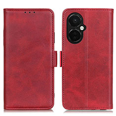 Leather Case Stands Flip Cover Holder M15L for OnePlus Nord CE 3 5G Red