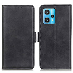 Leather Case Stands Flip Cover Holder M15L for Realme 9 5G Black