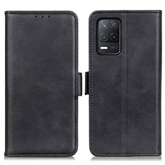 Leather Case Stands Flip Cover Holder M15L for Realme 9 5G India Black