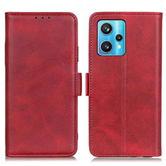 Leather Case Stands Flip Cover Holder M15L for Realme 9 5G Red