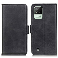 Leather Case Stands Flip Cover Holder M15L for Realme C20 Black