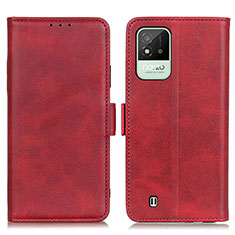 Leather Case Stands Flip Cover Holder M15L for Realme C20A Red