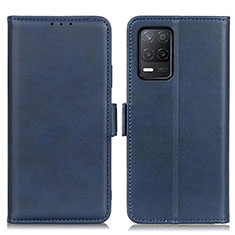 Leather Case Stands Flip Cover Holder M15L for Realme Narzo 30 5G Blue