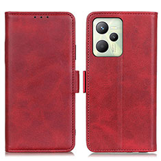 Leather Case Stands Flip Cover Holder M15L for Realme Narzo 50A Prime Red
