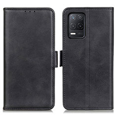 Leather Case Stands Flip Cover Holder M15L for Realme V13 5G Black