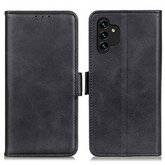Leather Case Stands Flip Cover Holder M15L for Samsung Galaxy A13 4G Black