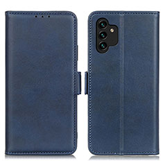 Leather Case Stands Flip Cover Holder M15L for Samsung Galaxy A13 5G Blue