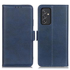 Leather Case Stands Flip Cover Holder M15L for Samsung Galaxy A15 5G Blue