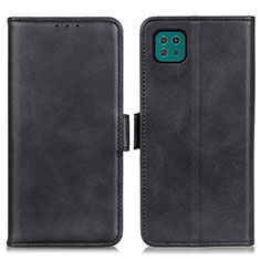 Leather Case Stands Flip Cover Holder M15L for Samsung Galaxy A22 5G Black