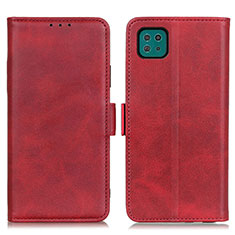 Leather Case Stands Flip Cover Holder M15L for Samsung Galaxy A22 5G Red