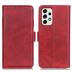 Leather Case Stands Flip Cover Holder M15L for Samsung Galaxy A23 4G Red