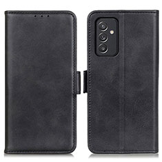 Leather Case Stands Flip Cover Holder M15L for Samsung Galaxy F34 5G Black