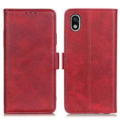 Leather Case Stands Flip Cover Holder M15L for Sony Xperia Ace III Red