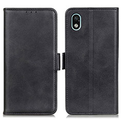 Leather Case Stands Flip Cover Holder M15L for Sony Xperia Ace III SO-53C Black
