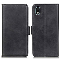 Leather Case Stands Flip Cover Holder M15L for Sony Xperia Ace III SOG08 Black