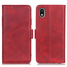Leather Case Stands Flip Cover Holder M15L for Sony Xperia Ace III SOG08 Red