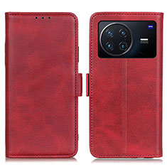 Leather Case Stands Flip Cover Holder M15L for Vivo X Note Red