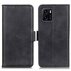 Leather Case Stands Flip Cover Holder M15L for Vivo Y10 t1 Black