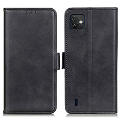 Leather Case Stands Flip Cover Holder M15L for Wiko Y82 Black