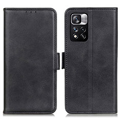 Leather Case Stands Flip Cover Holder M15L for Xiaomi Mi 11i 5G (2022) Black