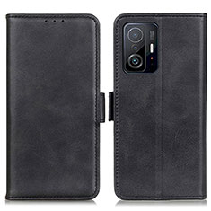 Leather Case Stands Flip Cover Holder M15L for Xiaomi Mi 11T 5G Black