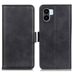 Leather Case Stands Flip Cover Holder M15L for Xiaomi Poco C51 Black