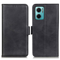 Leather Case Stands Flip Cover Holder M15L for Xiaomi Redmi 10 5G Black