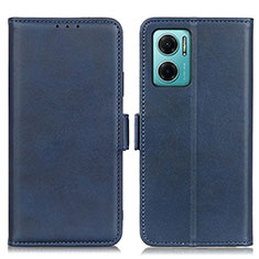 Leather Case Stands Flip Cover Holder M15L for Xiaomi Redmi 10 5G Blue