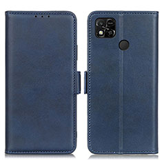 Leather Case Stands Flip Cover Holder M15L for Xiaomi Redmi 10A 4G Blue