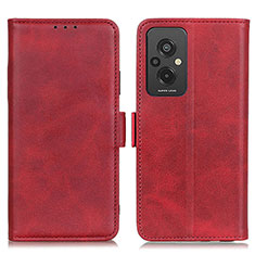 Leather Case Stands Flip Cover Holder M15L for Xiaomi Redmi 11 Prime 4G Red