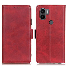 Leather Case Stands Flip Cover Holder M15L for Xiaomi Redmi A1 Plus Red